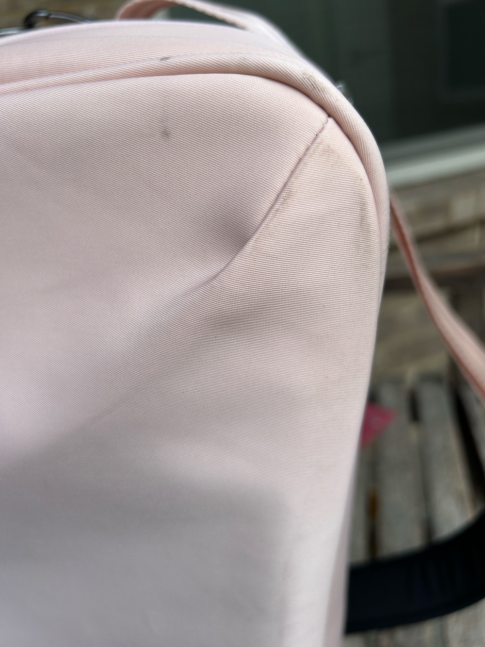 Women's Blush Pink Crossbody Personal Item Bag